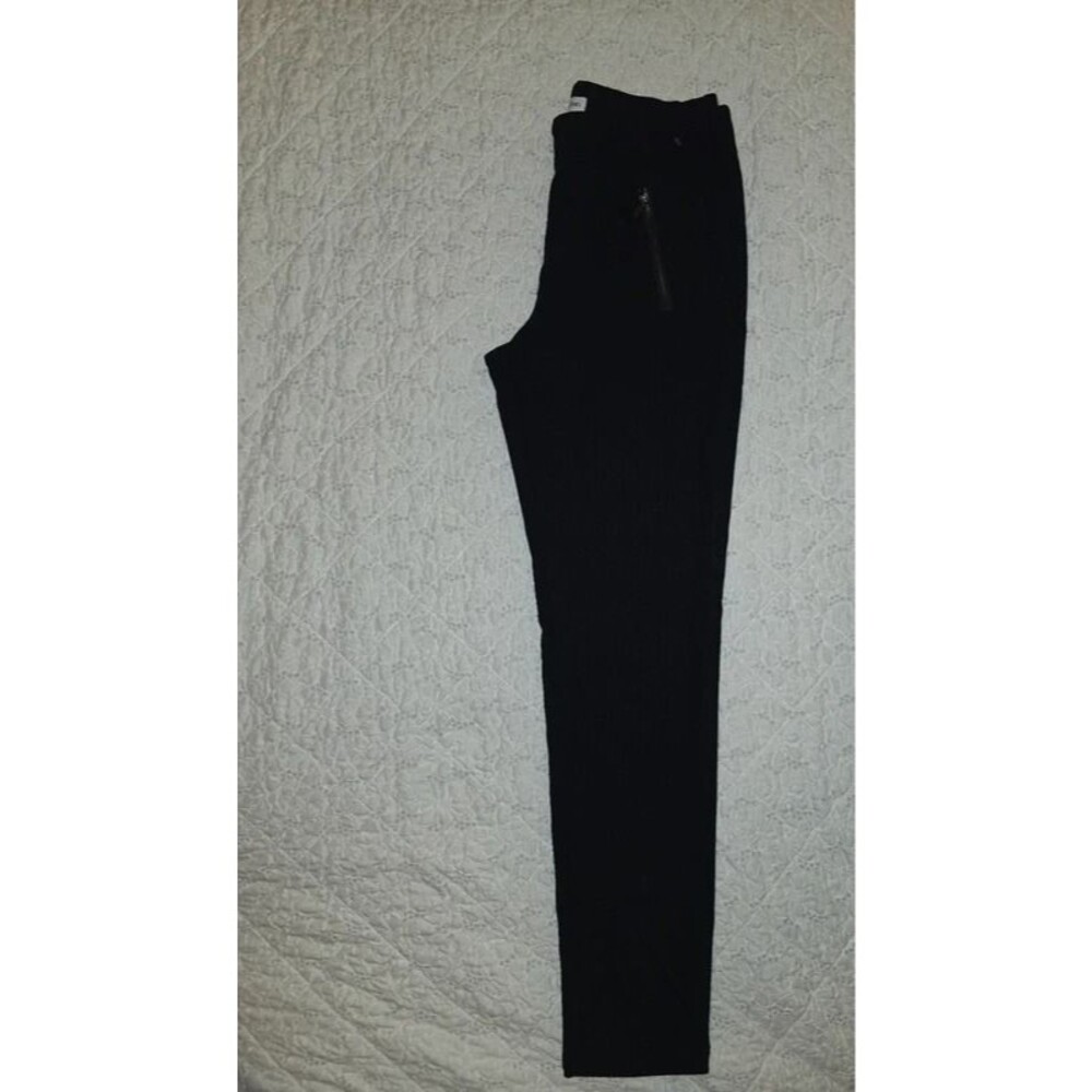 Calvin Klein Black Ankle Pants Size 4, Stretch Waist Slim Trousers - Picture 5 of 10